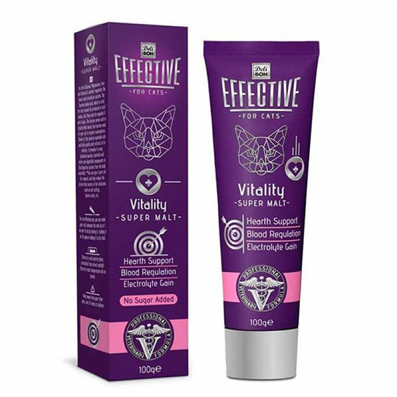 Delibon 100 Gr Effective Vitality Malt Katkılı Kalp Sağlığı Macunu | Kedi Vitamini Delibon 100 Gr Effective Vitality Malt Katkılı Kalp Sağlığı Macunu | Kedi Vitamini