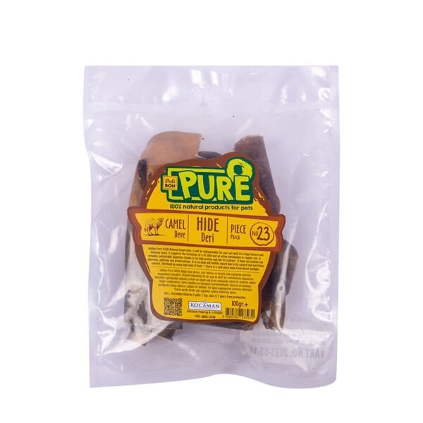 Delibon 100 Gr Pure Deve Derisi | Kurutulmuş Köpek Ödül Maması