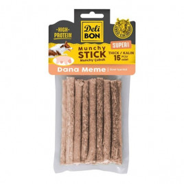 Delibon 15'li Super Munchy Kalın Çubuk Dana Meme | Köpek Atıştırmalık Ödül Maması