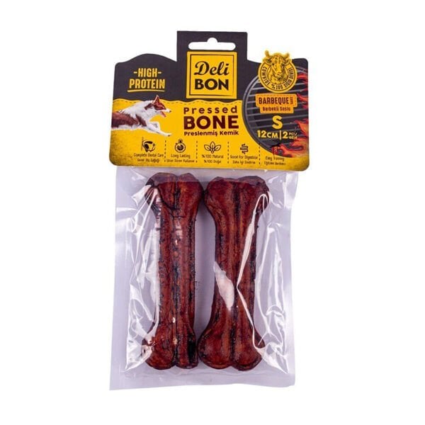 Delibon 2'li S Barbekü Soslu 12 Cm | Köpek Kemik Ödül Maması