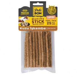 Delibon 25'li Super Munchy İnce Çubuk Kuzu İşkembe | Köpek Atıştırmalık Ödül Maması