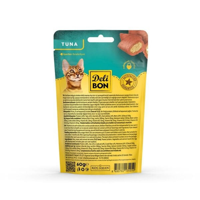 Delibon 60 Gr Chrunchy Ton | Kedi Atıştırmalık Ödül Maması