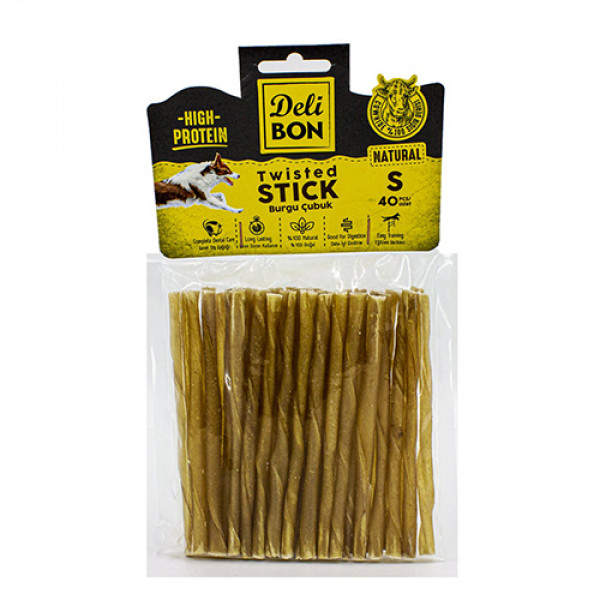 Delibon 40'lı İnce Boy Deri Burgu Çubuk Natural