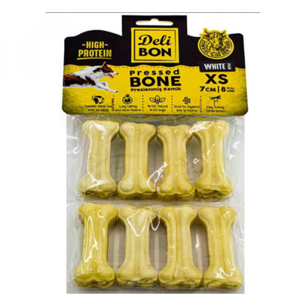 Delibon XS 8'li Deri Pres Kemik 7 Cm Beyaz