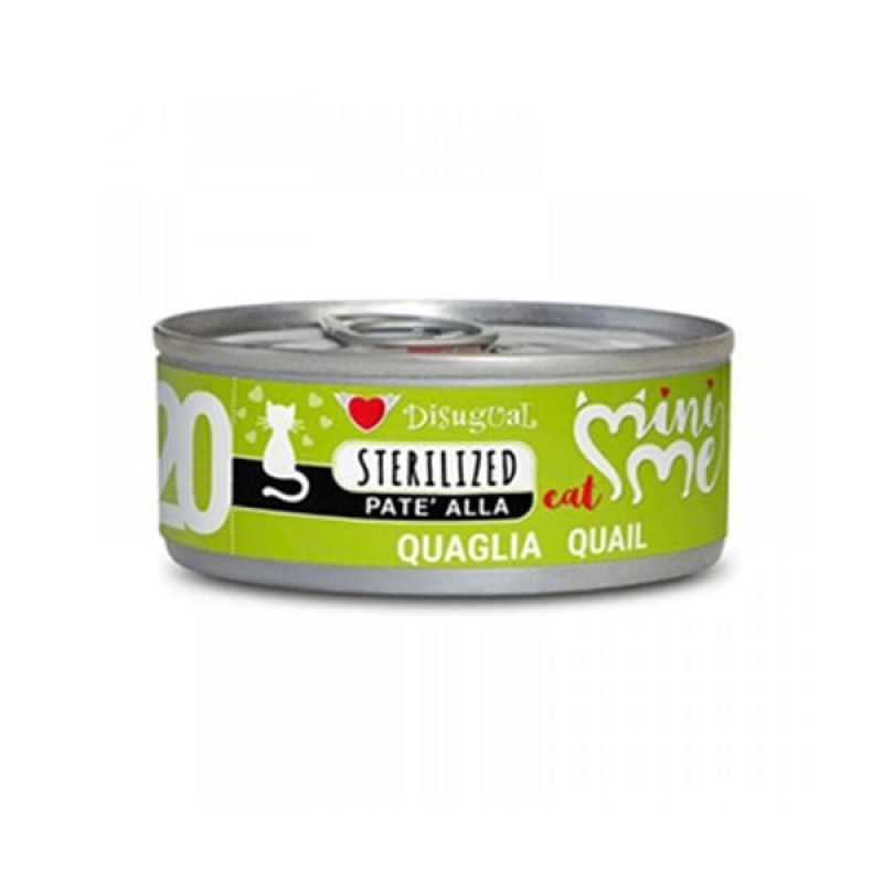 Disugual 85 Gr Mini Me 20 Sterilised Bıldırcın | Kısırlaştırılmış Kedi Maması Disugual 85 Gr Mini Me 20 Sterilised Bıldırcın | Kısırlaştırılmış Kedi Maması