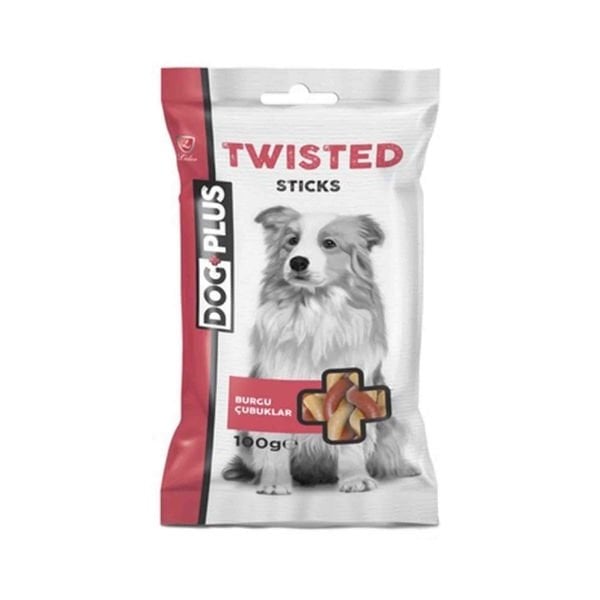 Dog Plus Twisted Sticks Burgu Çubuk Köpek Ödülü 100 Gr | Köpek Kemik Ödül Maması