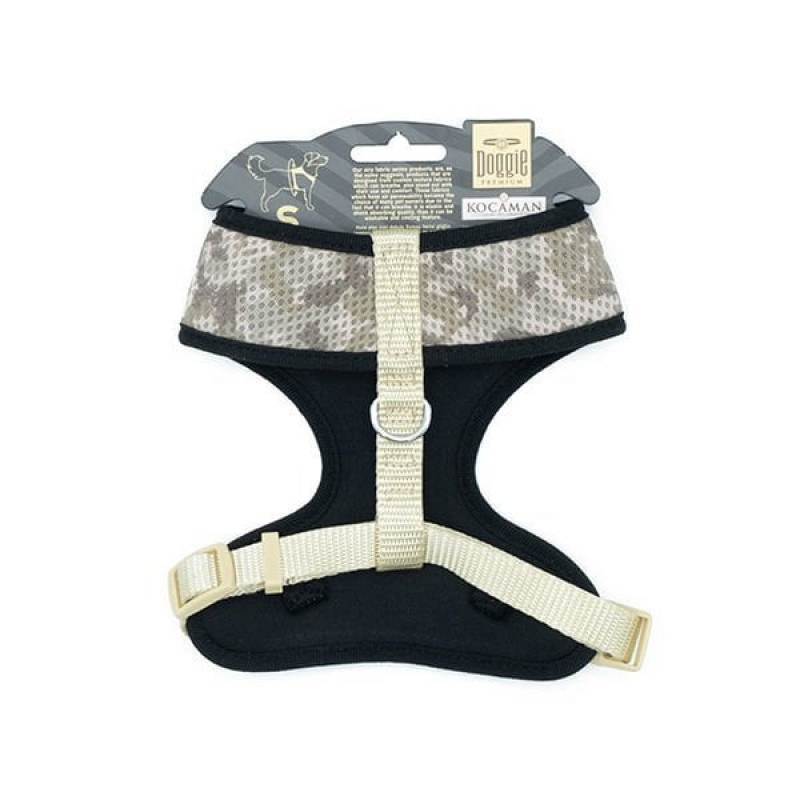 Doggie 1.5x35cm Havalı Dokuma Küçük Irk Göğüs Tasması Kamuflaj | Köpek Göğüs Tasması