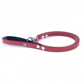 1,5x160 Cm Konfor Klasik Deri Gezdirme Kırmızı | Köpek Gezdirme Tasması
