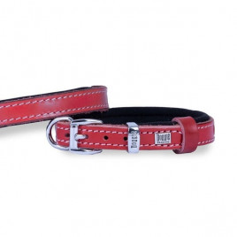 1,5x20-25cm Konfor Deri Sade Boyun Tasması Red | Köpek Boyun Tasması