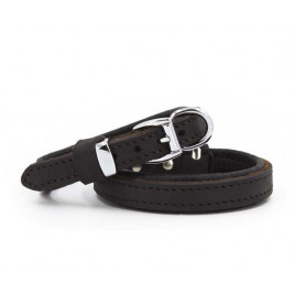 1,5x25 Cm Yağlı Deri Boyun Tasması Large Kahverengi | Köpek Boyun Tasması