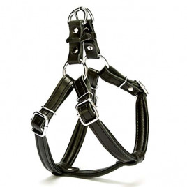 1,5x45 Cm Fırstclass Deri Ronın Göğüs Tasması Small Siyah | Köpek Göğüs Tasması