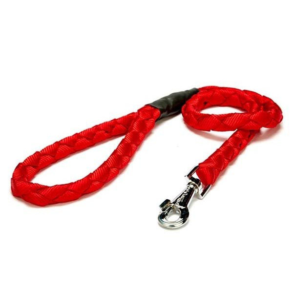 Doggie 2-100 Cm Örgülü Dokuma Gezdirme Tasması Medium Kırmızı | Köpek Gezdirme Tasması