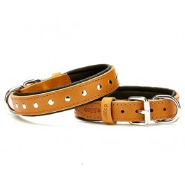 2.5x45 Cm Comfort Deri Rivetli Boyun Tasması Medium Camel | Köpek Boyun Tasması