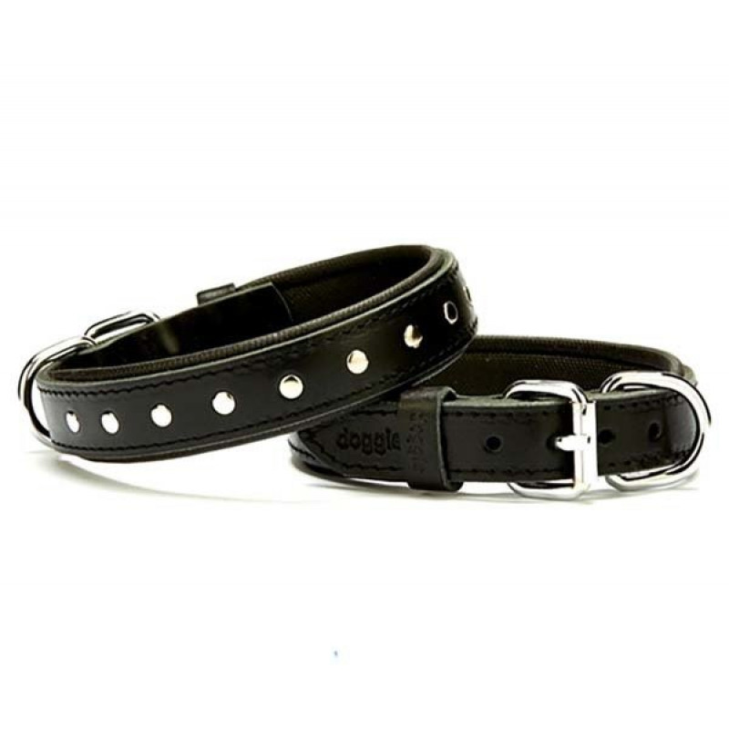 Doggie 2.5x45 Cm Comfort Deri Rivetli Boyun Tasması Medium Siyah | Köpek Boyun Tasması Doggie 2.5x45 Cm Comfort Deri Rivetli Boyun Tasması Medium Siyah | Köpek Boyun Tasması