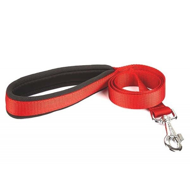 Doggie 2,5x120 Cm Konfor Klasik Dokuma Gezdirme Kırmızı | Köpek Gezdirme Tasması