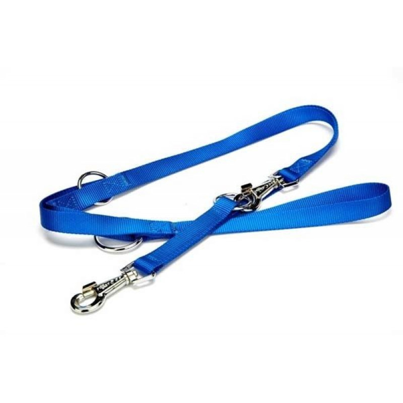 Doggie 2x120-190 Cm Çok Ayarlı Eğitimci Dokuma Gezdirme Royalblue | Köpek Gezdirme Tasması