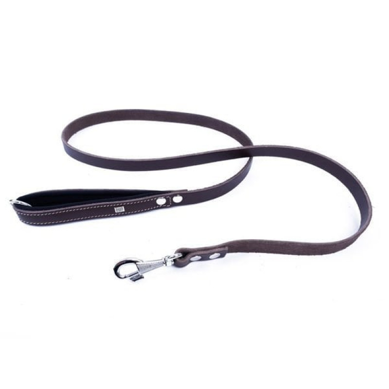 Doggie 2x140 Cm Konfor Klasik Deri Gezdirme Kahverengi | Köpek Gezdirme Tasması