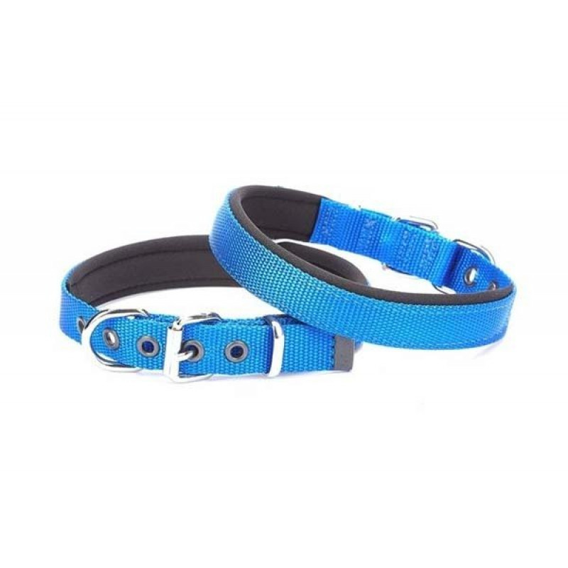 Doggie 2x35 40 Cm Konfor Dokuma Sade Boyun Tasması Royalblue | Köpek Boyun Tasması