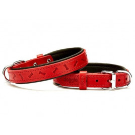2x35 Cm Comfort Deri Kemik Desenli Boyun Tasması Small Kırmızı | Köpek Boyun Tasması 2x35 Cm Comfort Deri Kemik Desenli Boyun Tasması Small Kırmızı | Köpek Boyun Tasması