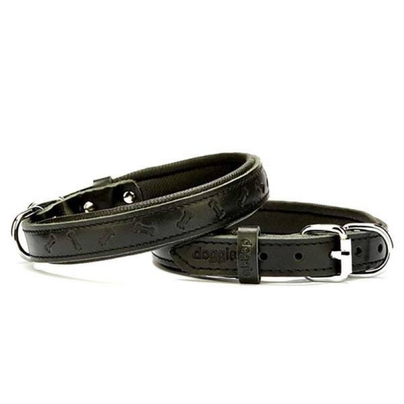 Doggie 2x35 Cm Comfort Deri Kemik Desenli Boyun Tasması Small Siyah | Köpek Boyun Tasması Doggie 2x35 Cm Comfort Deri Kemik Desenli Boyun Tasması Small Siyah | Köpek Boyun Tasması
