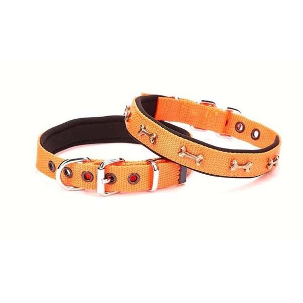 Doggie 2x35 Cm Comfort Dokuma Kemikli Boyun Tasması Small Turuncu | Köpek Boyun Tasması