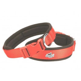 2x45 Cm Havalı Dokuma Boyun Tasması Medium Kırmızı | Köpek Boyun Tasması