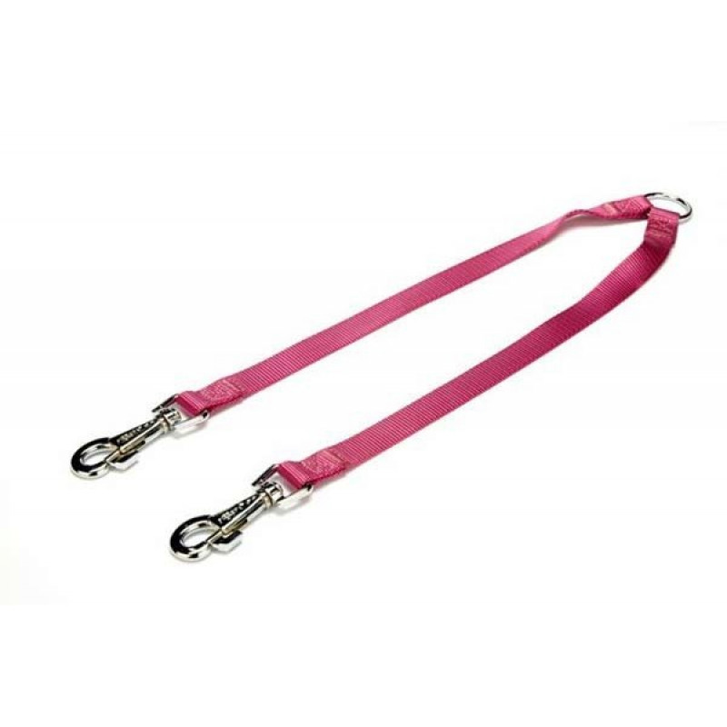 Doggie 2x60-60 Cm Dokumadan Çift Köpek Gezdirme Kayışı Mor | Köpek Gezdirme Tasması