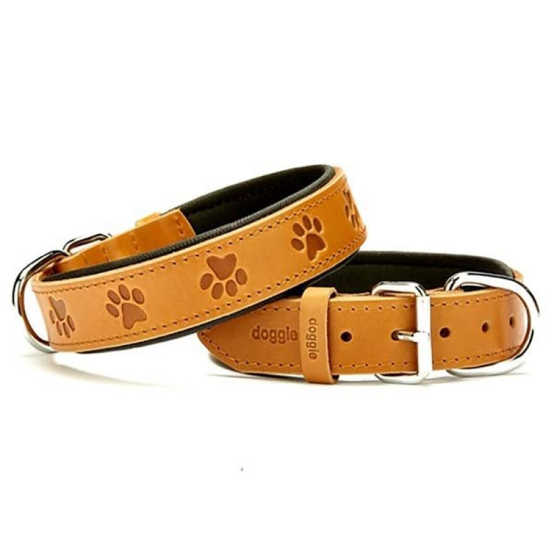 Doggie 3.5x55 CmComfort Deri Pati Desenli Boyun Tasması Medium Camel | Köpek Boyun Tasması Doggie 3.5x55 CmComfort Deri Pati Desenli Boyun Tasması Medium Camel | Köpek Boyun Tasması