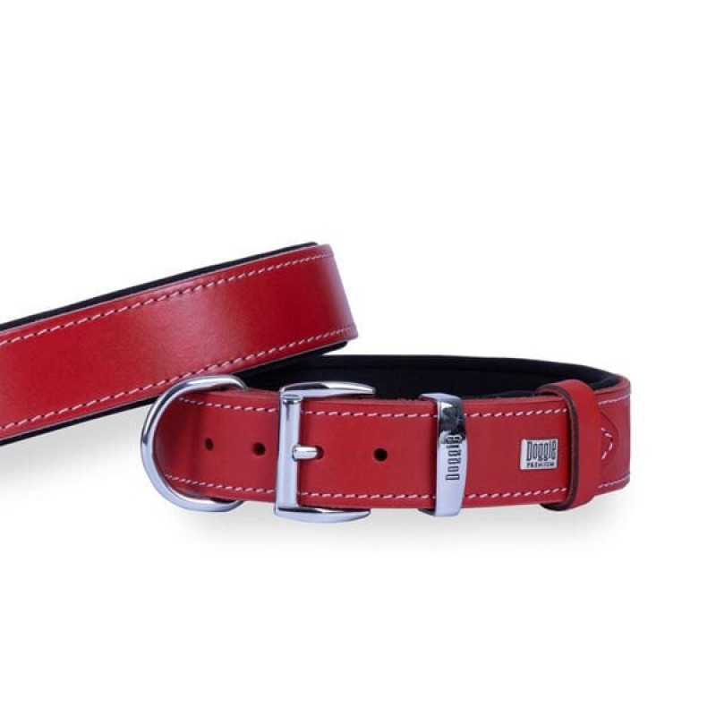 Doggie 3,5x52 60 Cm Konfor Deri Sade Boyun Tasması Kırmızı | Köpek Boyun Tasması Doggie 3,5x52 60 Cm Konfor Deri Sade Boyun Tasması Kırmızı | Köpek Boyun Tasması