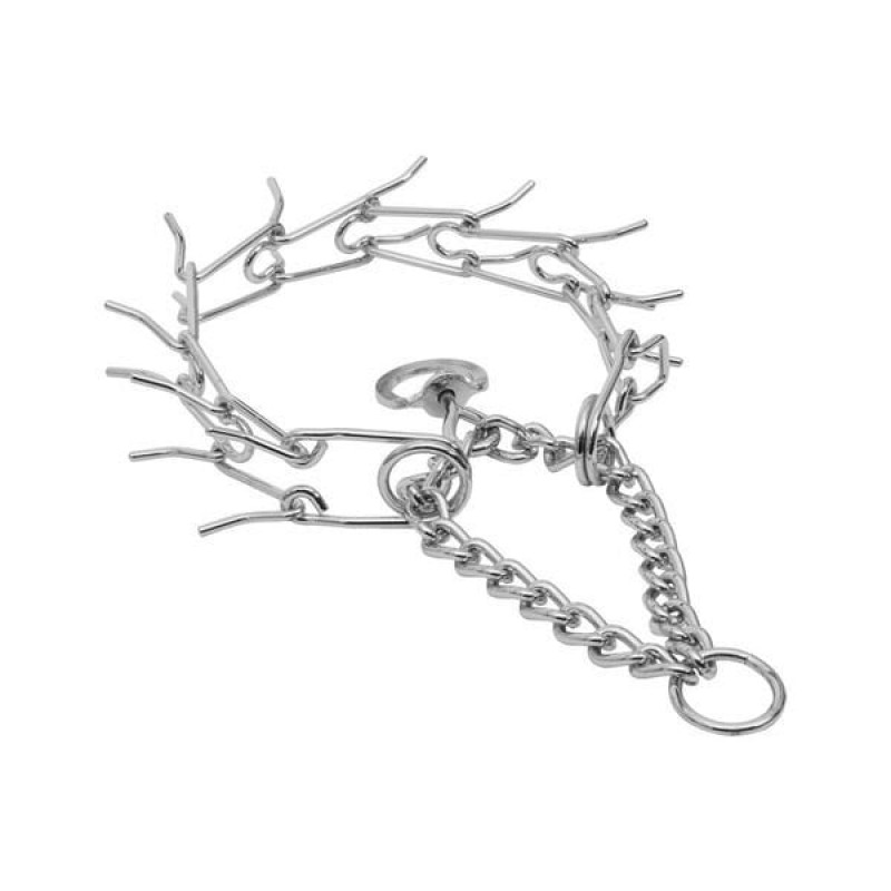 Doggie 3,5x55 Cm Eğitim Serisi Dikenli Boğma Zincir Köpek Tasması | Köpek Eğitim Tasması