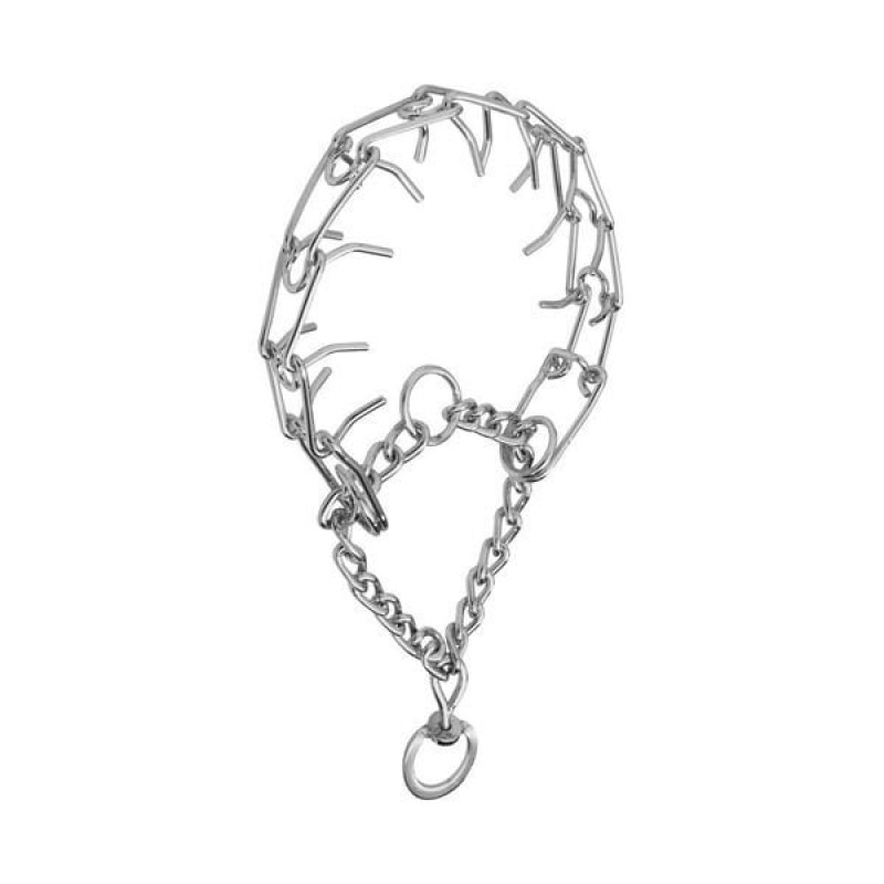 Doggie 3,5x55 Cm Eğitim Serisi Dikenli Boğma Zincir Köpek Tasması | Köpek Eğitim Tasması