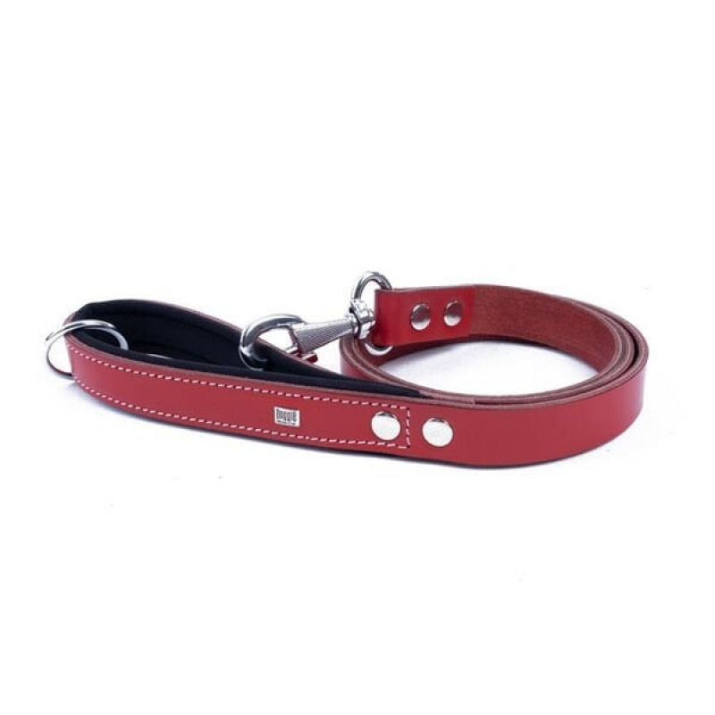 Doggie 3x100 Cm Konfor Klasik Deri Gezdirme Kırmızı | Köpek Gezdirme Tasması Doggie 3x100 Cm Konfor Klasik Deri Gezdirme Kırmızı | Köpek Gezdirme Tasması