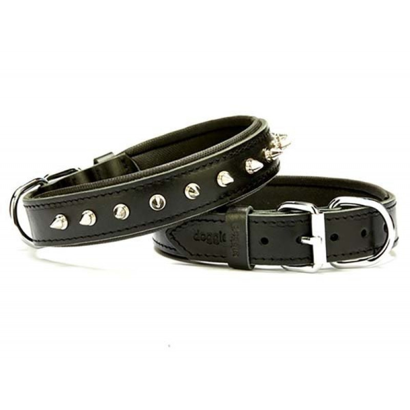 Doggie 3x50 Cm Comfort Deri Çivili Boyun Tasması Medium Siyah | Köpek Boyun Tasması Doggie 3x50 Cm Comfort Deri Çivili Boyun Tasması Medium Siyah | Köpek Boyun Tasması