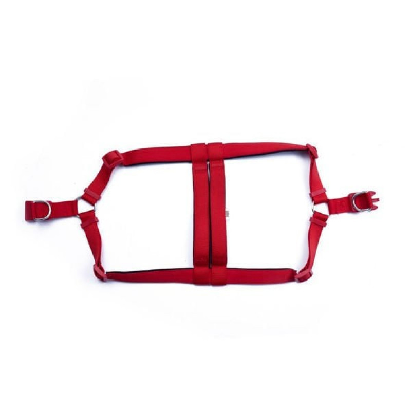Doggie 3x75 85 Cm Konfor Ronin Dokuma Göğüs Tasması Kırmızı | Köpek Göğüs Tasması