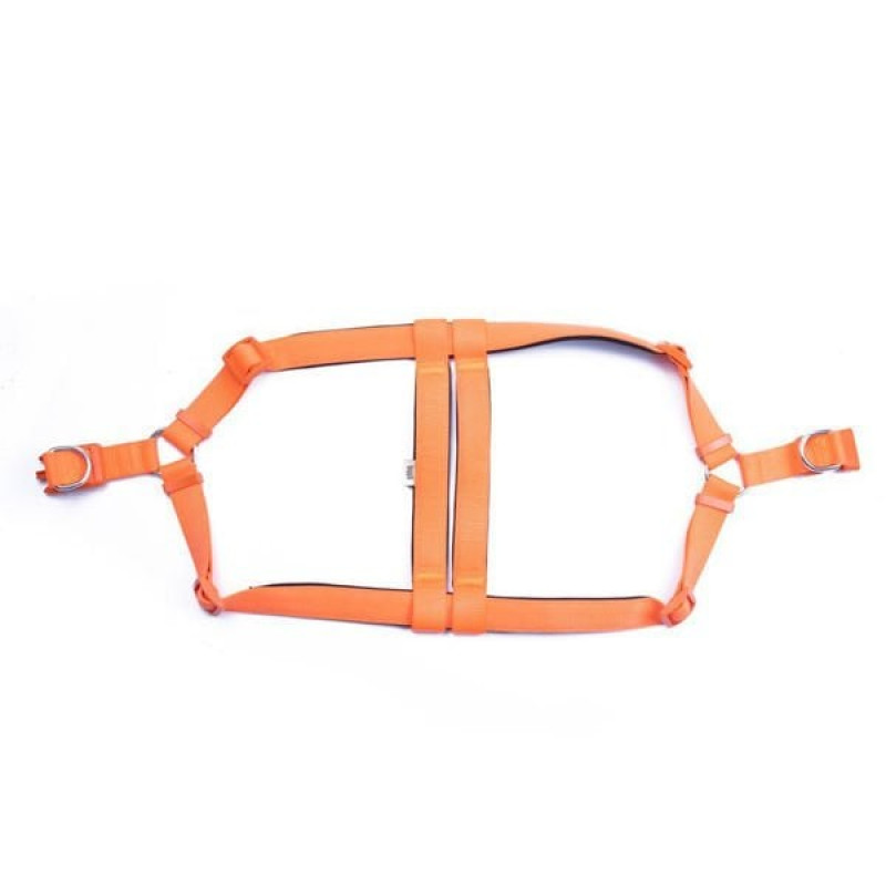 Doggie 3x75 85 Cm Konfor Ronin Dokuma Göğüs Tasması Turuncu | Köpek Göğüs Tasması