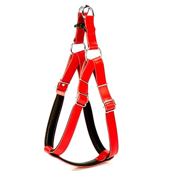 Doggie 3x80 Cm Fırstclass Deri Ronın Göğüs Tasması XxLarge Kırmızı | Köpek Göğüs Tasması