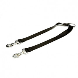 2x60-60 Cm Dokumadan Çift Köpek Bağlama Kayışı Siyah | Köpek Bahçe Bağlama Kayışı