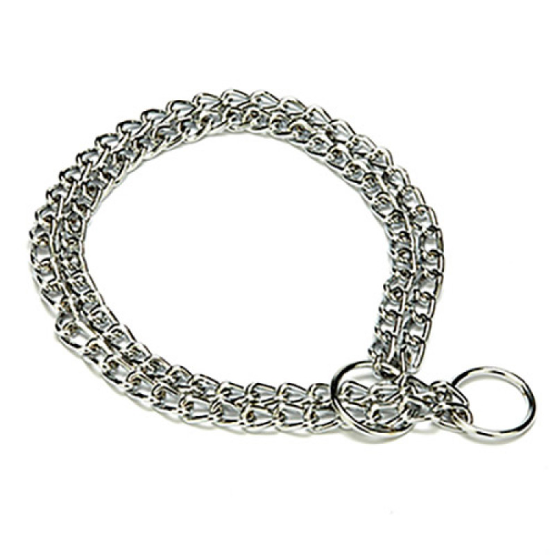 Doggie 2,5x60 60 Cm Duble Zincir Boğmalı Tasma Krom Kaplama | Köpek Eğitim Tasması Doggie 2,5x60 60 Cm Duble Zincir Boğmalı Tasma Krom Kaplama | Köpek Eğitim Tasması