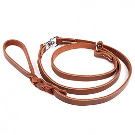 1,1x150 Cm Eğitimci Boğmalı Deri Gezdirme Brown | Köpek Eğitim Tasması