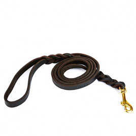 1,1x150cm Eğitimci Yağlı Derili Gezdirme Oilbrown | Köpek Eğitim Tasması