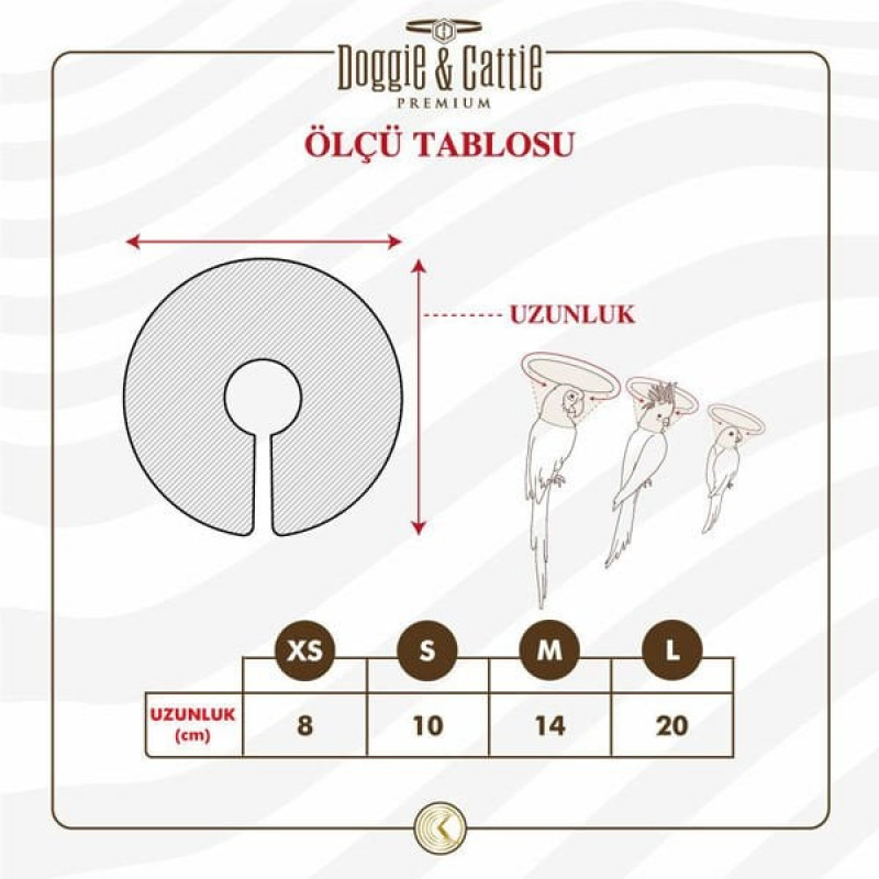 Doggie Elizabeth Yakalık Large 20 Cm | Kuş Diğer Ürünler