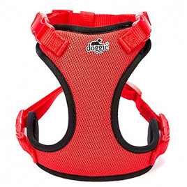 2,5x65-75 Cm Havalı Ped Dokuma Göğüs Tasması Kırmızı | Köpek Göğüs Tasması