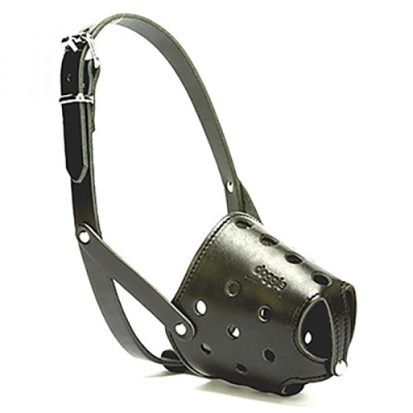 Doggie 1,5x55-55cm Kısa Burun Koruma Deri Ağızlık Black | Köpek Ağızlığı