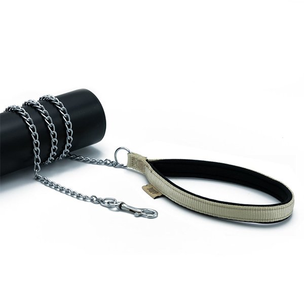 Doggie Konfor 4.5x80cm Dokuma Zincir Gezdirme Tasması Haki | Köpek Gezdirme Tasması