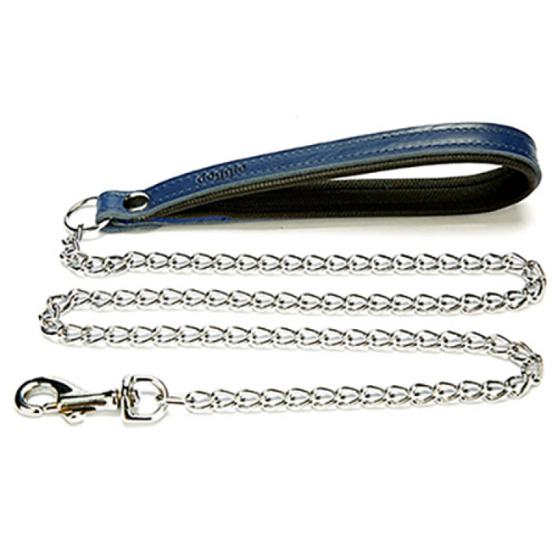 Doggie 4x110 Cm Konfor Deri Saplı Zincirli Gezdirme Royalblue | Köpek Gezdirme Tasması Doggie 4x110 Cm Konfor Deri Saplı Zincirli Gezdirme Royalblue | Köpek Gezdirme Tasması