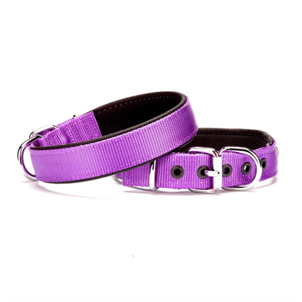 Doggie 2x35 40 Cm Konfor Dokuma Sade Boyun Tasması Mor | Köpek Boyun Tasması