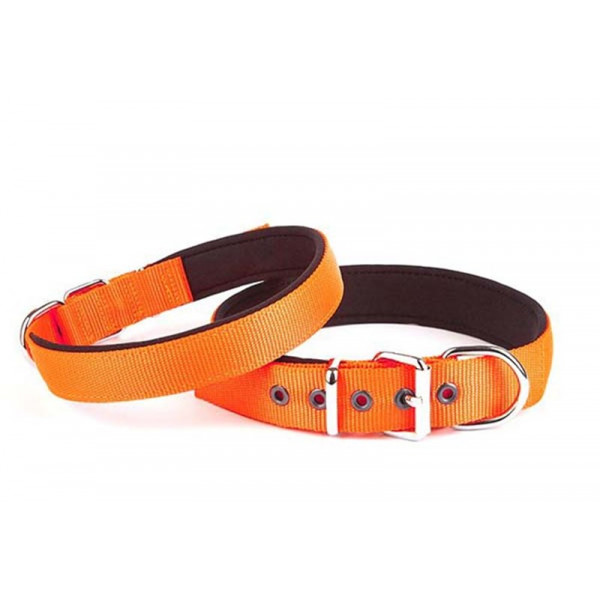 Doggie 3x42 50 Cm Konfor Dokuma Sade Boyun Tasması Turuncu | Köpek Boyun Tasması