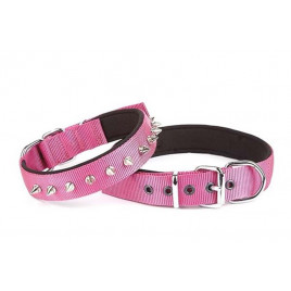 3x47 55 Cm Konfor Dokuma Çivili Boyun Tasma Mor | Köpek Boyun Tasması