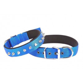 3x47 55 Cm Konfor Dokuma Çivili Boyun Tasma Royalblue | Köpek Boyun Tasması