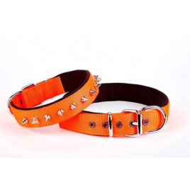 2,5x42-50 Cm Konfor Dokuma Çivili Boyun Tasması Turuncu | Köpek Boyun Tasması 2,5x42-50 Cm Konfor Dokuma Çivili Boyun Tasması Turuncu | Köpek Boyun Tasması